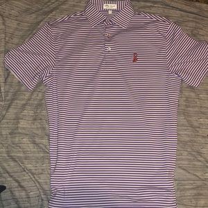 Peter Millar Clemson Tigers Small Polo Purple